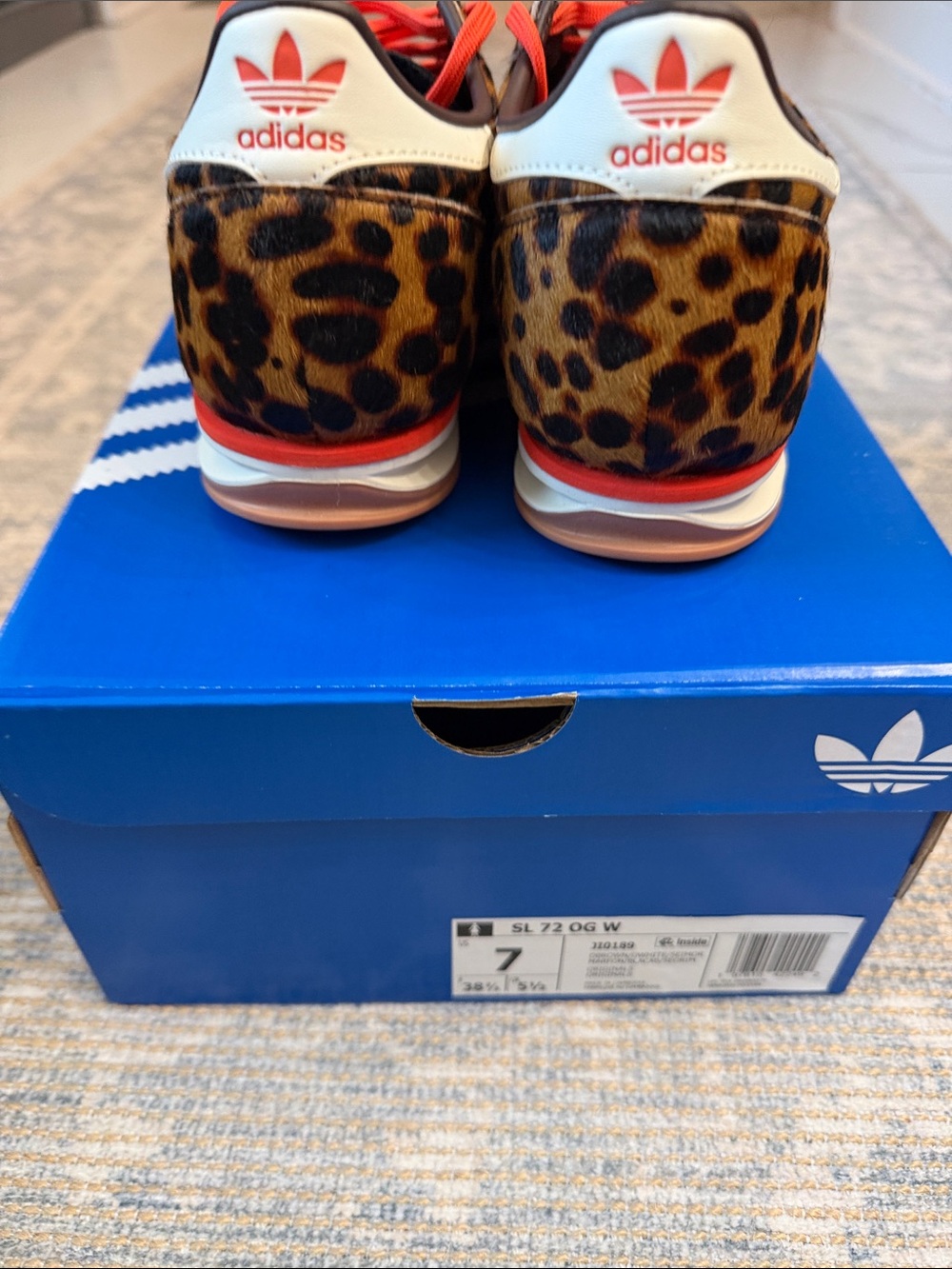 adidas SL 72 Originals Leopard Print Sneakers - Picture 4 of 6